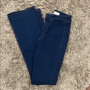 Zara Dark Blue Flare Leg Jeans